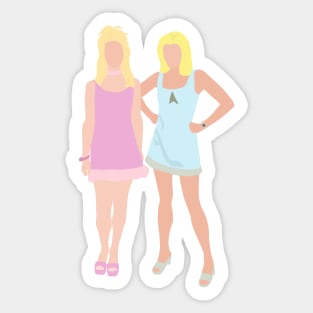 romy and michele Sticker